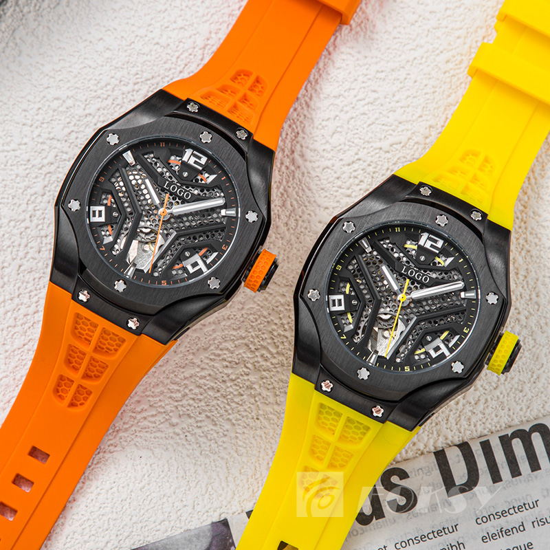 Automatic Watch Men Skeleton Sapphire Crystal Mechanical Waterproof Luminous Watches For Men