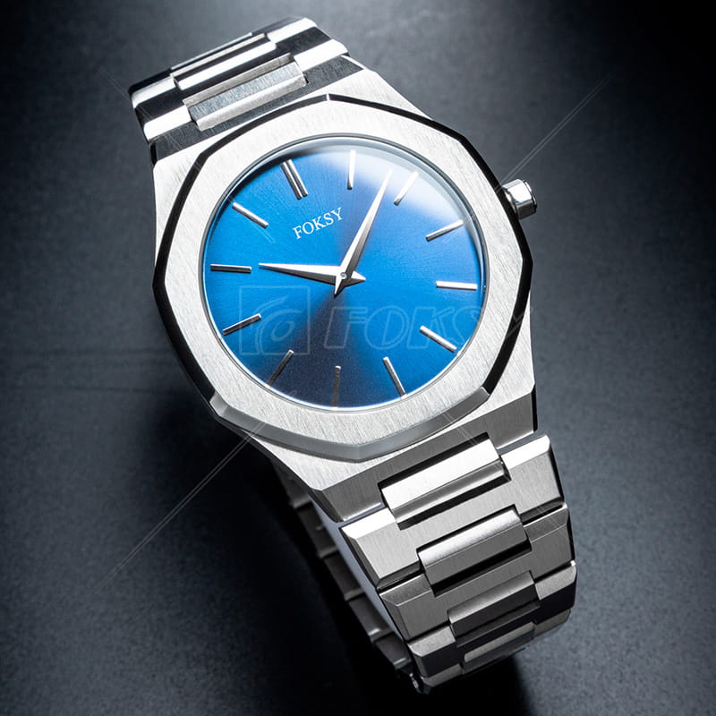 Custom Custom Different Colors Men Stainless Steel Strap Quartz Watch Factory