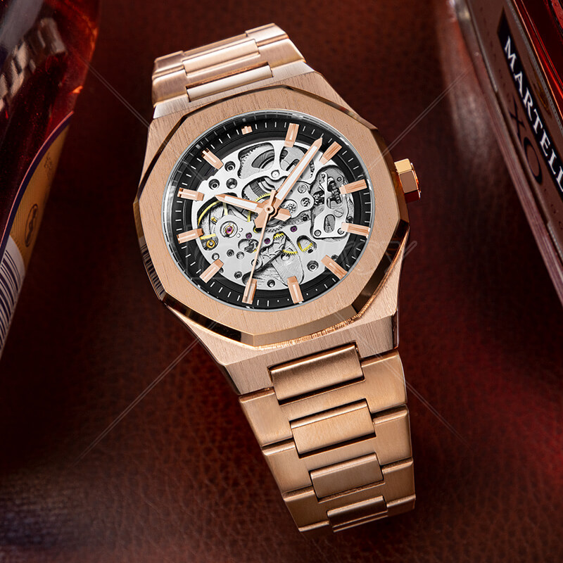 Custom Luxury Mechanical Watch For Men Brand Your Own Wristwatch Manufacturer