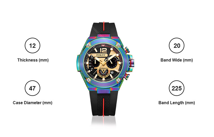 Rubber Strap Fashion Quartz Watch