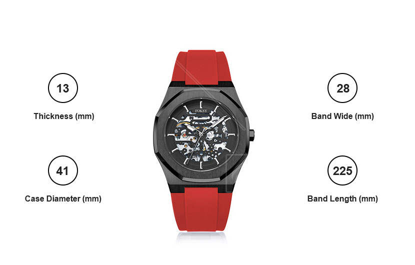 Customized Stylish Classic Silicone Strap Watch