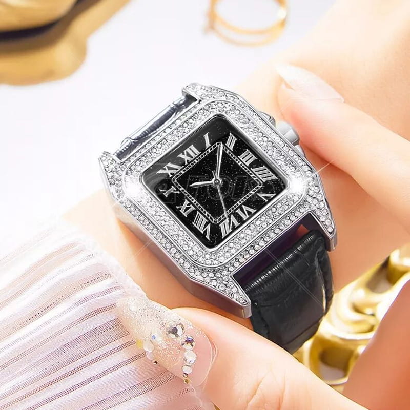 woman's crystal watch