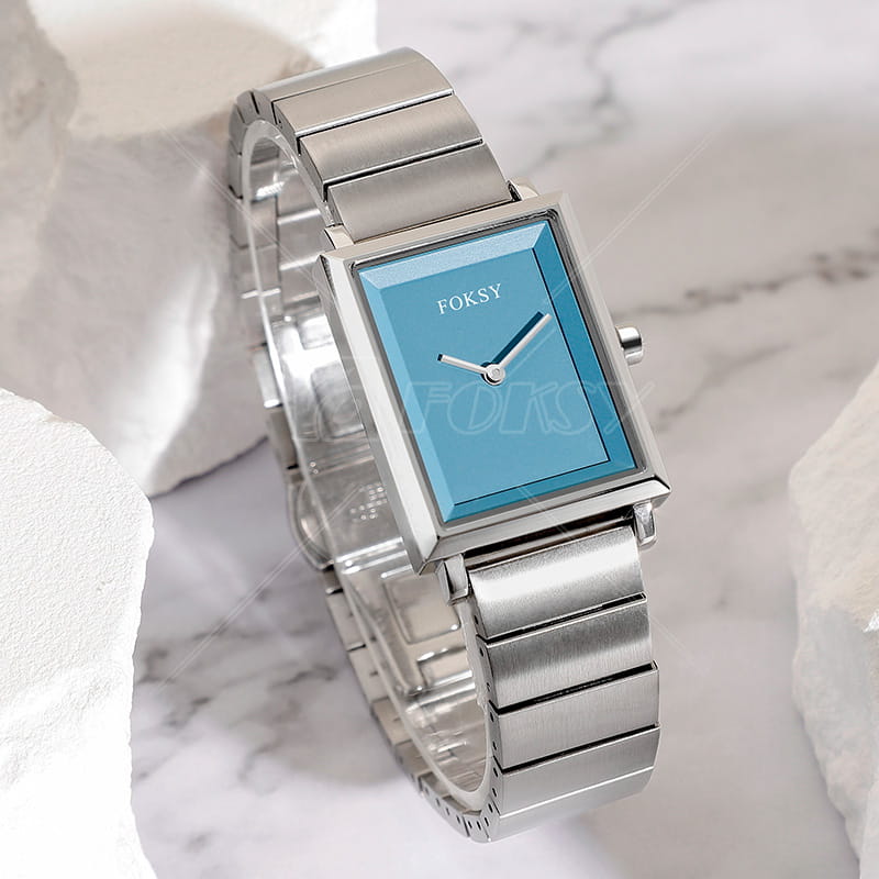 OEM ODM Simple Hot Sale Fashion Stainless Steel Square Ladies Quartz Watch Manufacturer