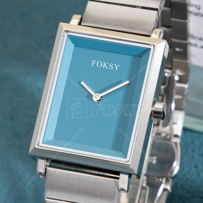 OEM ODM Simple Hot Sale Fashion Stainless Steel Square Ladies Quartz Watch Manufacturer