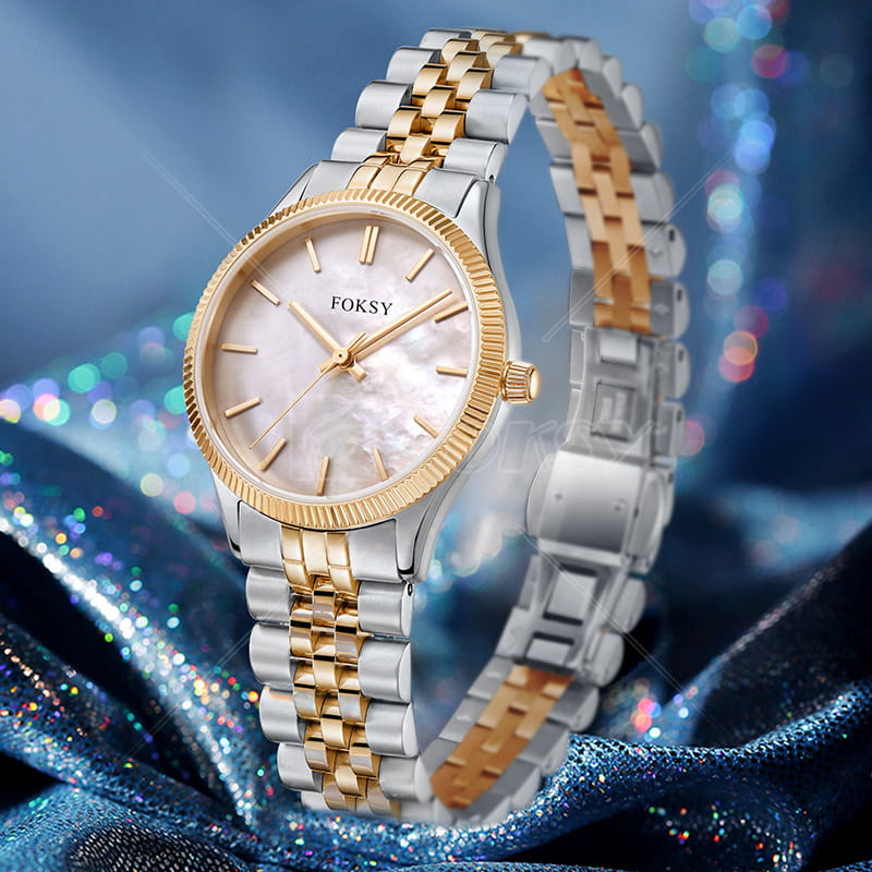 ODM OEM Fashion Classic Round Stainless Steel Ladies Quartz Watch Factory Price