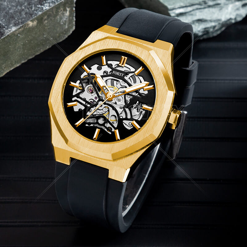 OEM/ODM Fully Automatic Skeleton Mechanical Watch, Luxury Watch Manufacturer