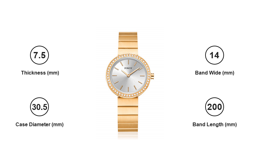 custom golden wrist watch