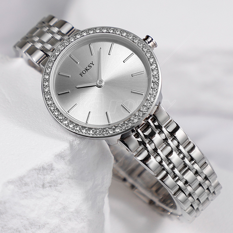 Factory Price Custom Round Stainless Steel woman Quartz Watch