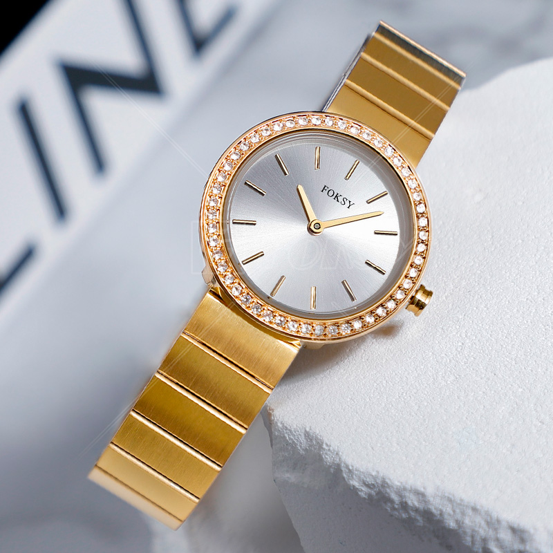Factory Price Custom Round Stainless Steel woman Quartz Watch