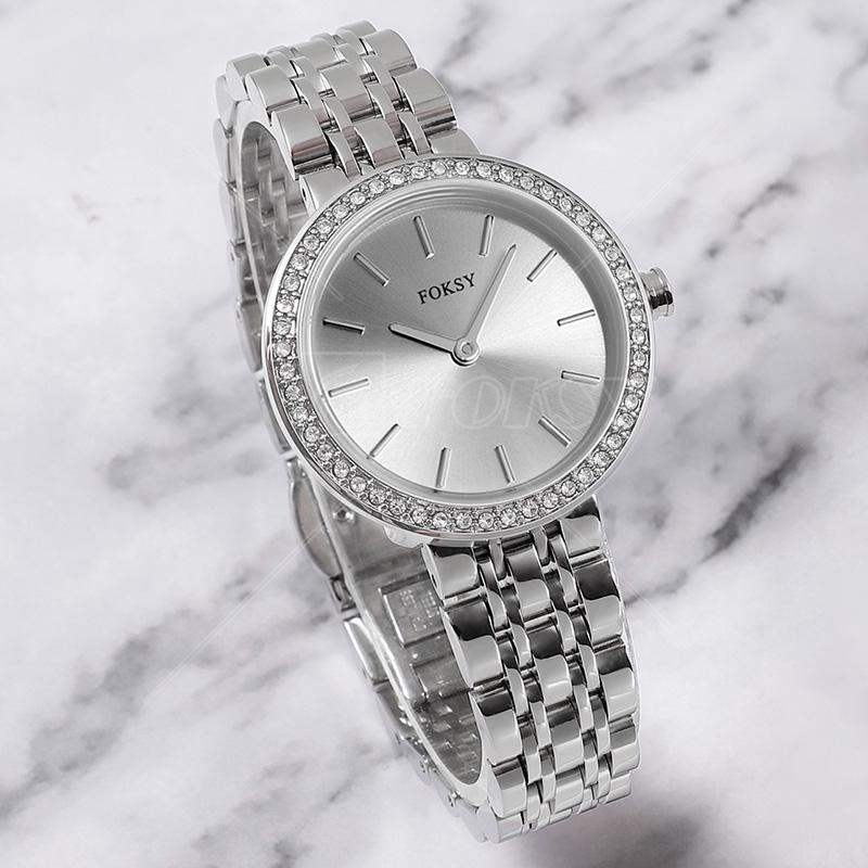 Factory Price Custom Round Stainless Steel woman Quartz Watch