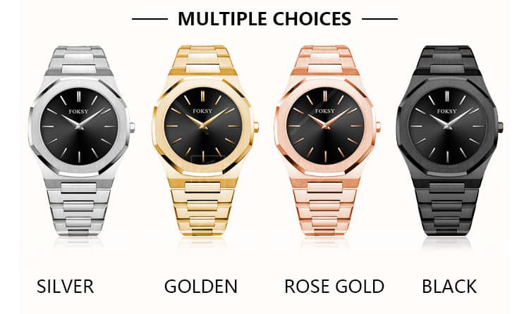 Custom multi-color ss watch