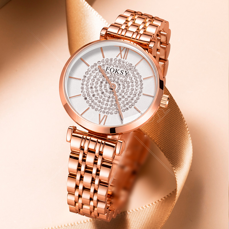 Personalized Women'S Watches Business Dress Female Ladies For Small Wrist Watch Stainless Steel Band Analog Quartz Day Date Waterproof Lady Watches