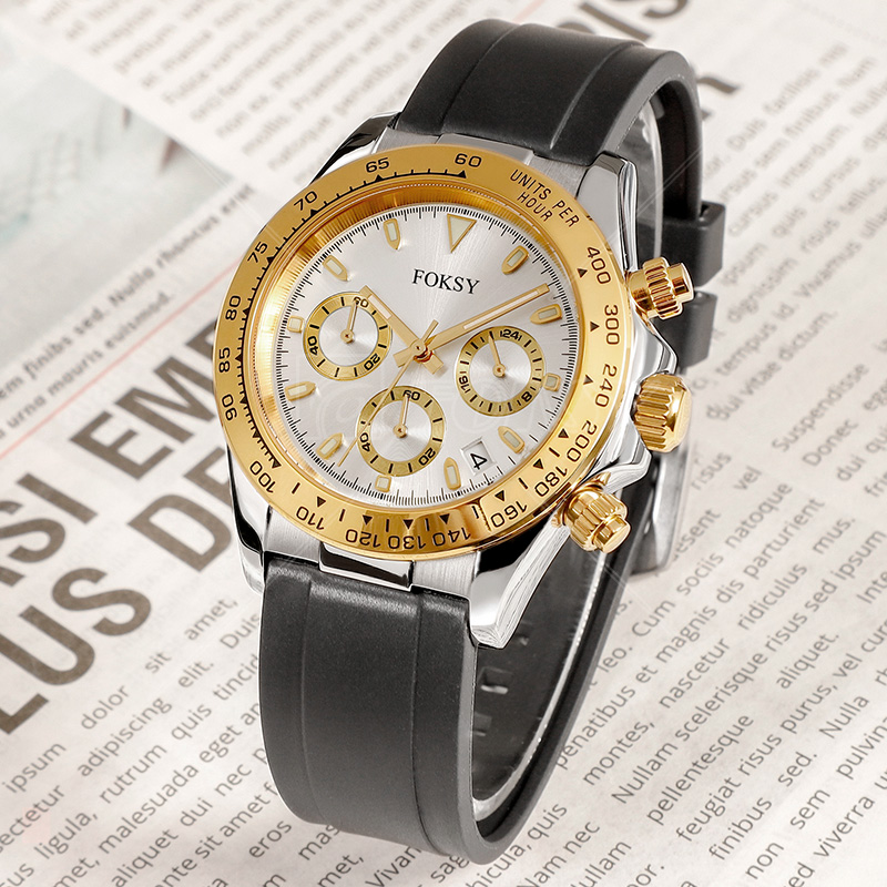 Wholesales Stainless Steel Case Luxury Mens Watches Men Wrist Luminous Waterproof Chronograph Quartz Watches