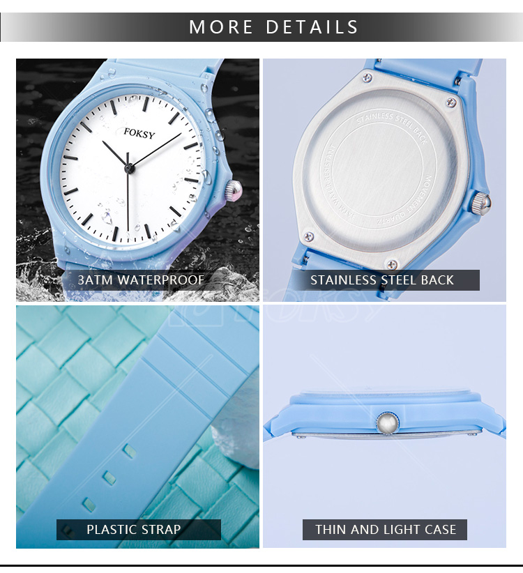 luxury quartz Plastic watch