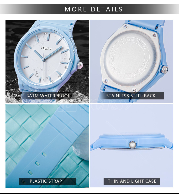 luxury quartz Plastic watch