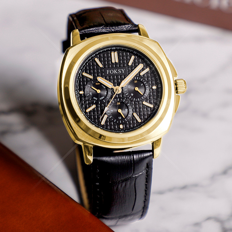 New Casual Slim Premium 316L Stainless Steel Case Back Japan Movement High End Wrist Quartz Men