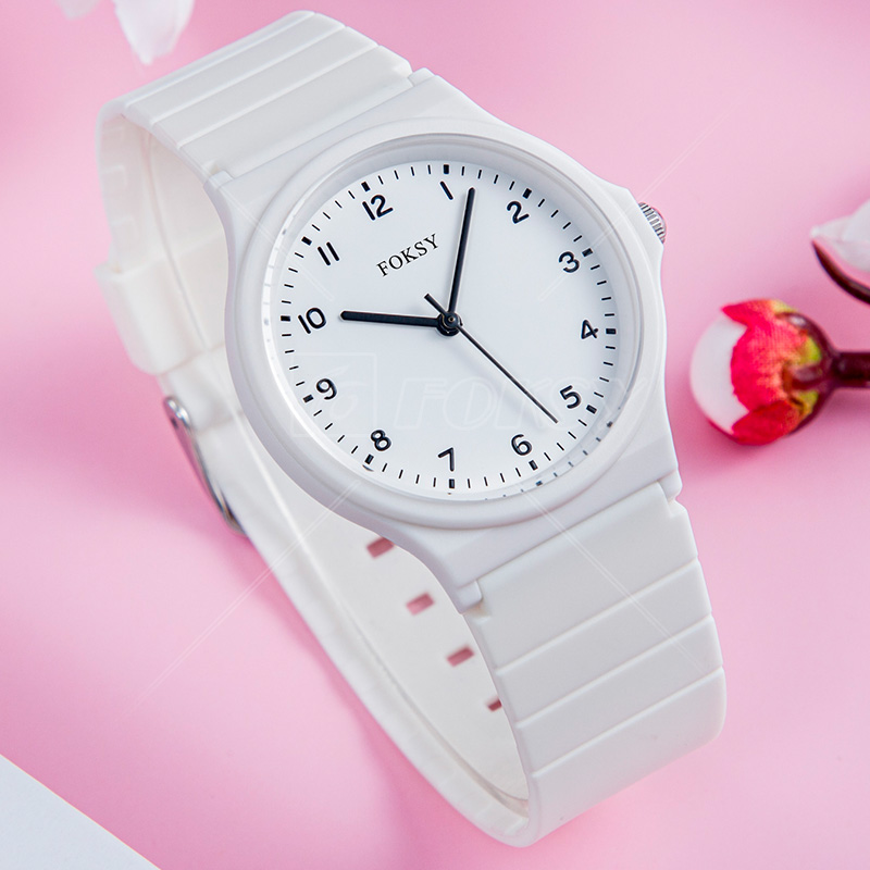 Hot Colors Women Clock Fashion Luminous Hands Plastic Case Wristwatches Quality Date Quartz Waterproof Watch