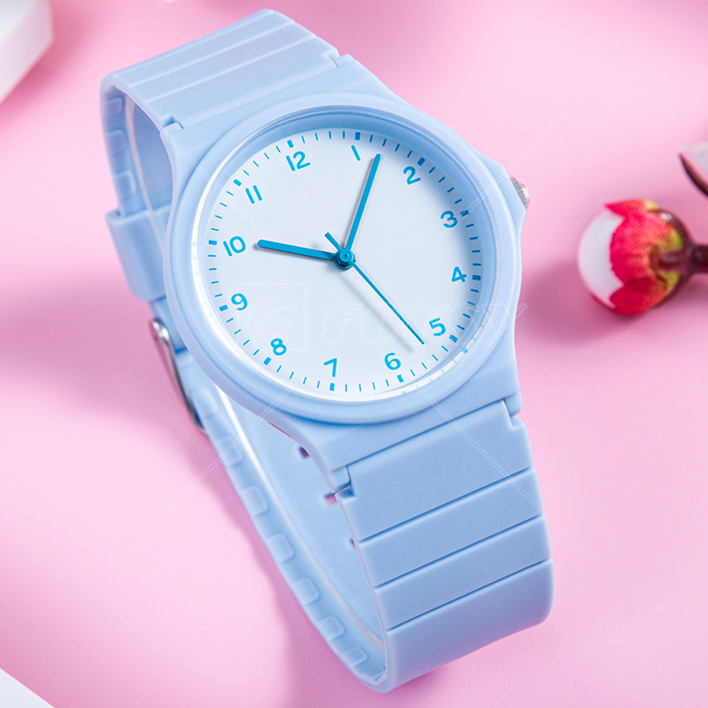 Hot Colors Women Clock Fashion Luminous Hands Plastic Case Wristwatches Quality Date Quartz Waterproof Watch