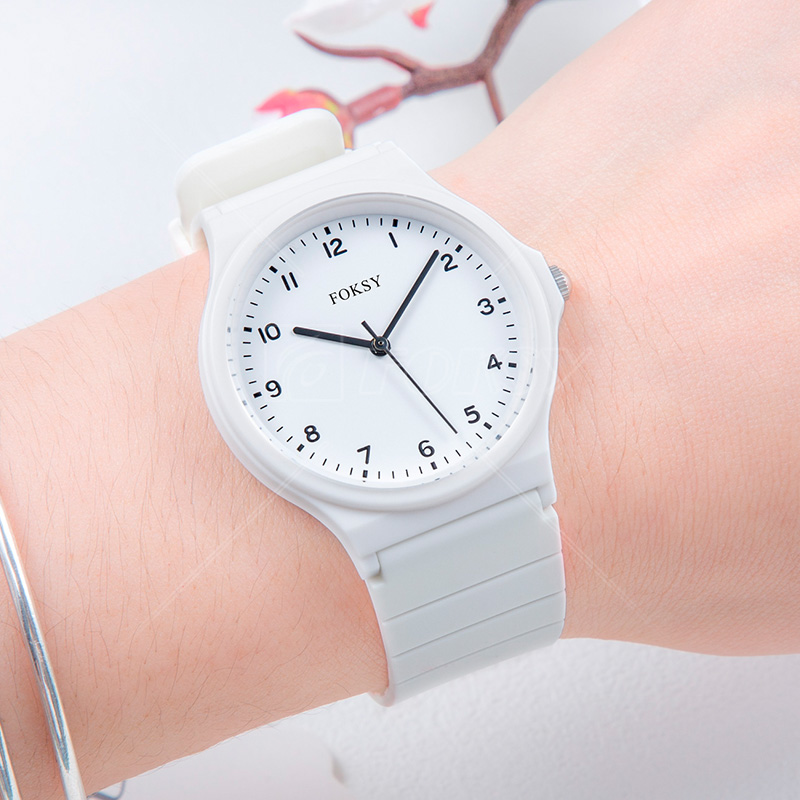 Hot Colors Women Clock Fashion Luminous Hands Plastic Case Wristwatches Quality Date Quartz Waterproof Watch