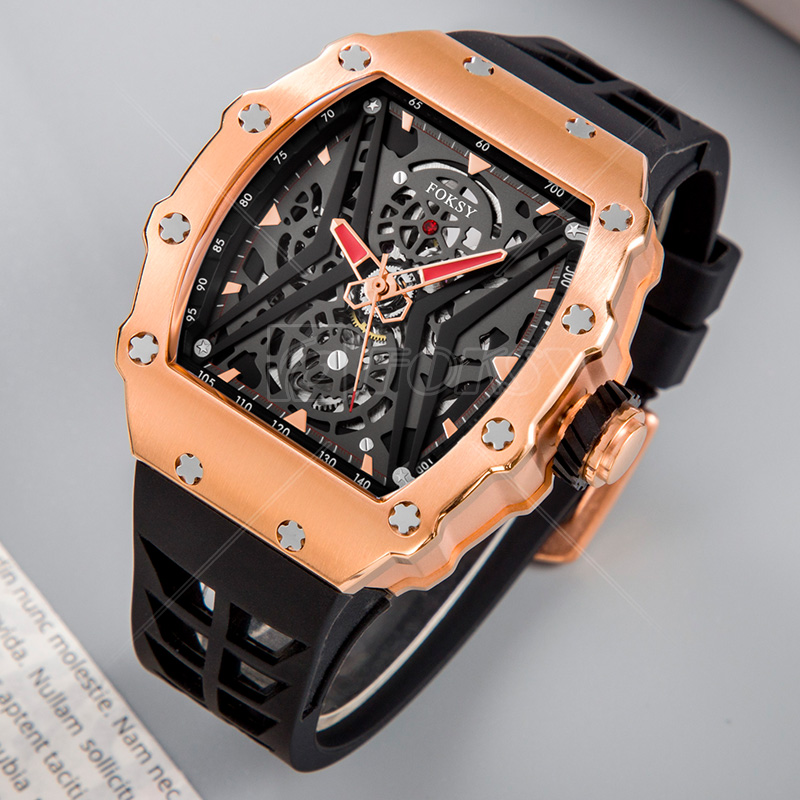 Custom Logo Auto Movement Luxury Stainless Steel Wrist Hand Mechanical Automatic Watch for Men
