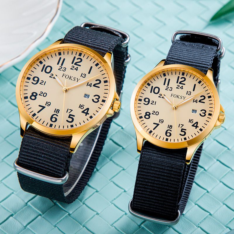 High End Quartz Watch Men Luxury Stainless Steel Case Lover'S Clock Waterproof Quartz Women Watches Couple Wristwatch