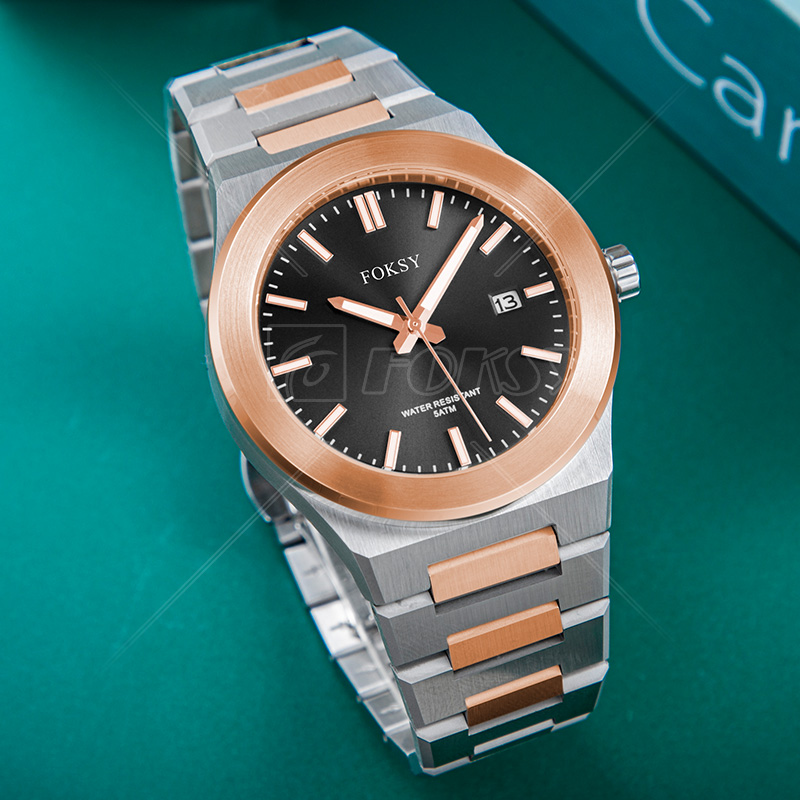 Fashion Business Mens Watches Top Luxury Sapphire Quartz Watch Men Stainless Steel Waterproof Wristwatch