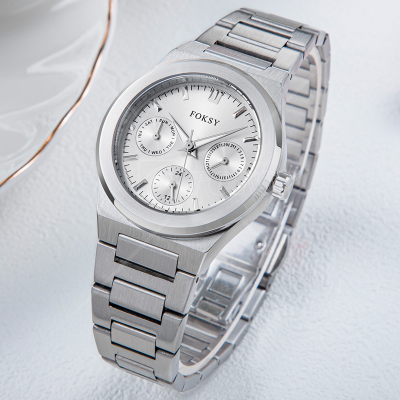 Luxury Watches For Women Stainless Steel Band Round Ultrathin Quartz Watch Elegant Waterproof Ladies Quartz Wristwatch