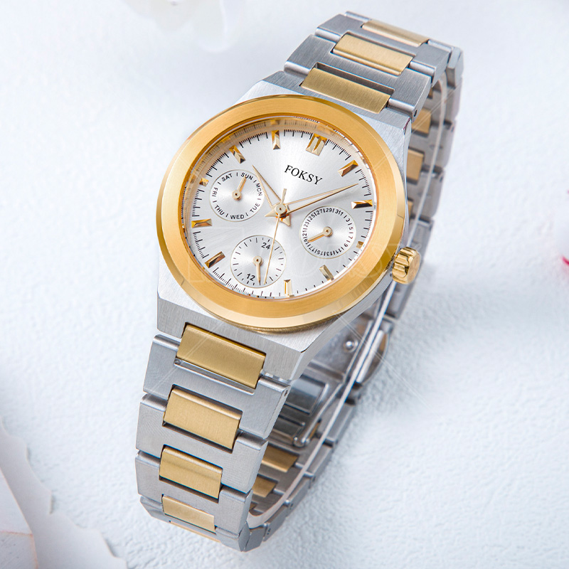 Luxury Watches For Women Stainless Steel Band Round Ultrathin Quartz Watch Elegant Waterproof Ladies Quartz Wristwatch