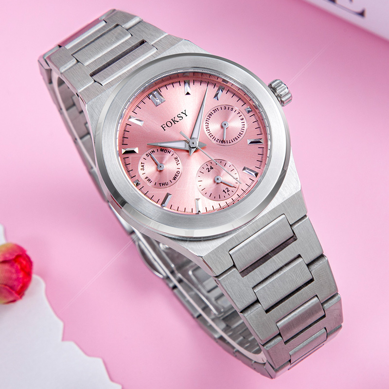Luxury Watches For Women Stainless Steel Band Round Ultrathin Quartz Watch Elegant Waterproof Ladies Quartz Wristwatch