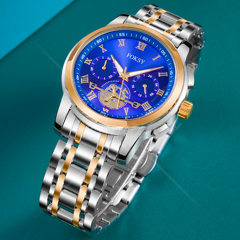 Custom Logo Waterproof Stainless steel Minimalist Wrist Men Luxury Quartz Watch for Men 