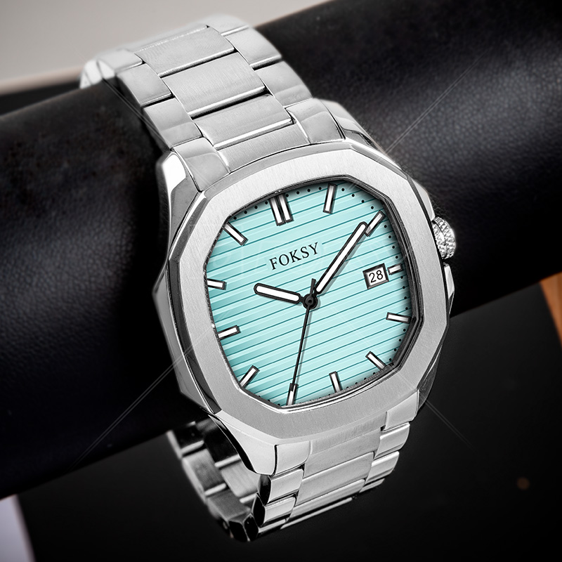 New Fashion Classic Brand Stainless Steel Wrist Rectangular Rectangle Custom Logo OEM Luxury Men Quartz Watch for Men