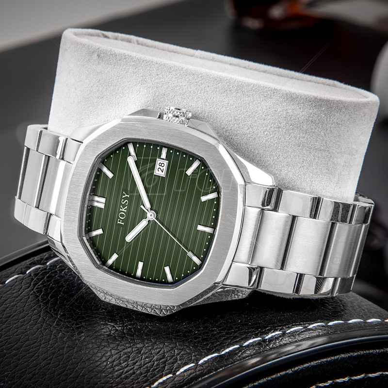 New Fashion Classic Brand Stainless Steel Wrist Rectangular Rectangle Custom Logo OEM Luxury Men Quartz Watch for Men