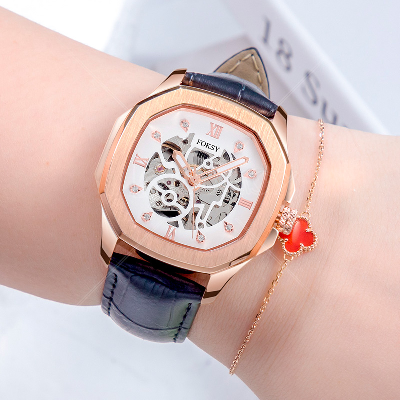 Lady Women Wrist Girl Watch Female Luxury Fashion Stainless Steel Logo Brand Custom High Quality Automatic Watch