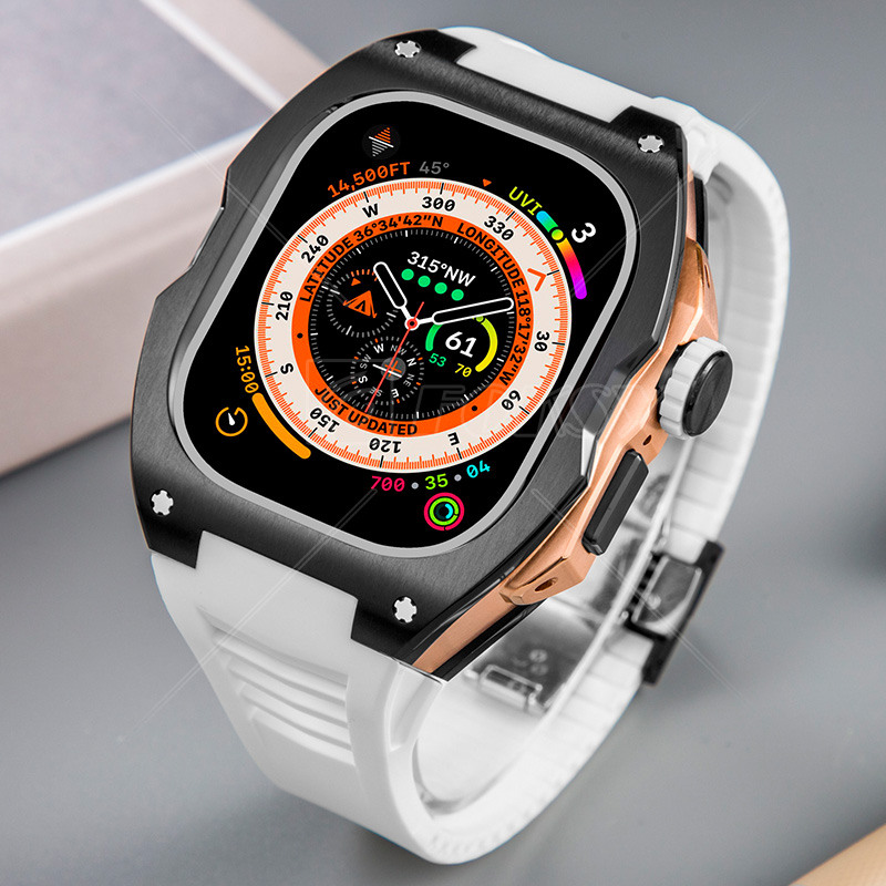 Newest Smart 49mm Ultra Case Stainless Steel Watch Case Band for Apple Iwatch Series 8