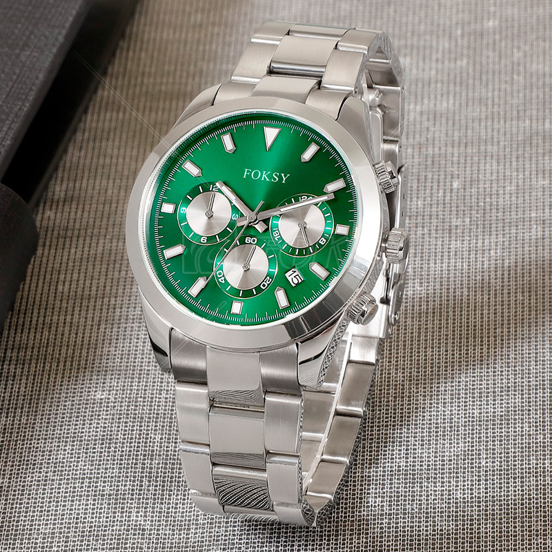 OEM Stainless Steel Waterproof Hand Wrist Mens Custom Chronograph Male Other Luxury Quartz Watch for Men