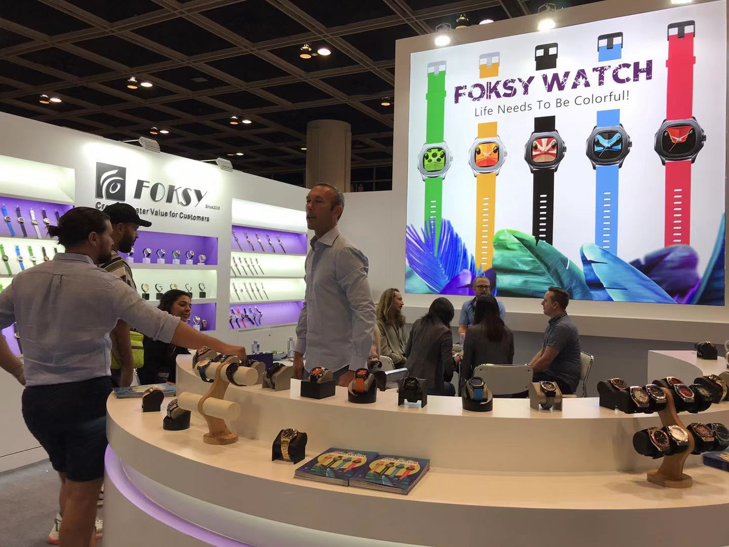 FOKSY WATCH MANUAFACTURER AT HONG KONG WATCH & CLOCK FAIR