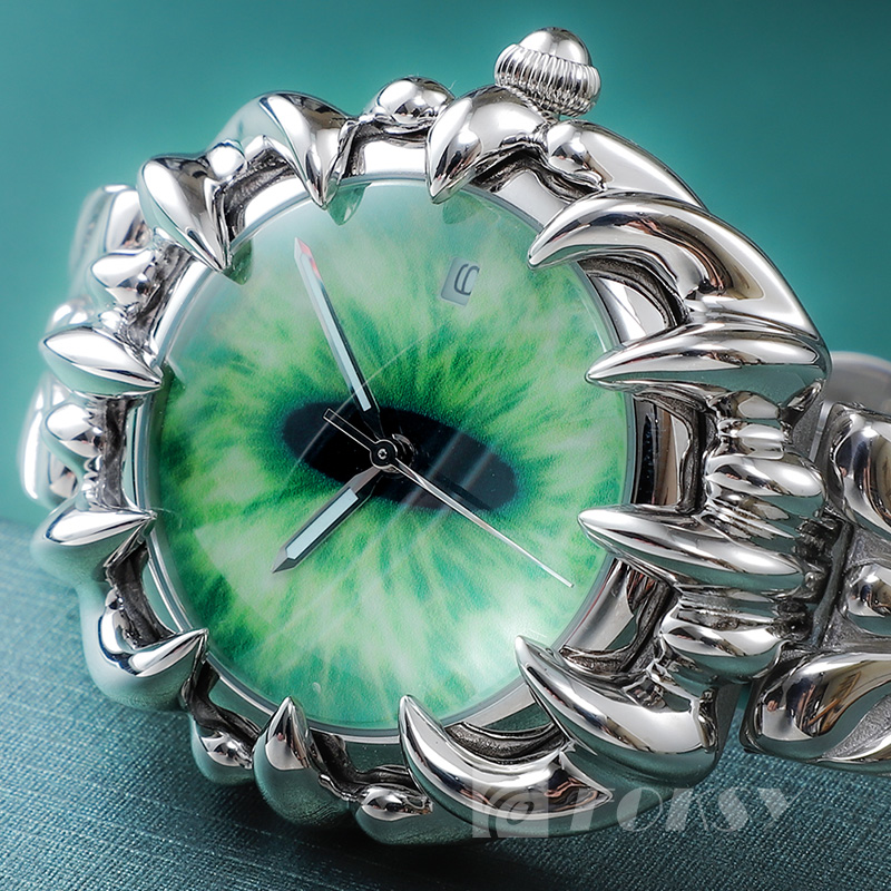 Custom Design Strange Twisted Claw Unique Watch Japan Movement Stainless Steel Quartz Watches for Men With Date