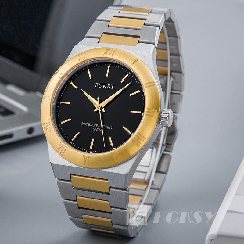 Classic Stainless Steel ODM OEM Custom Personalized Custom Logo Wrist Private Label Quartz Luxury Men Watch Supplier for Men