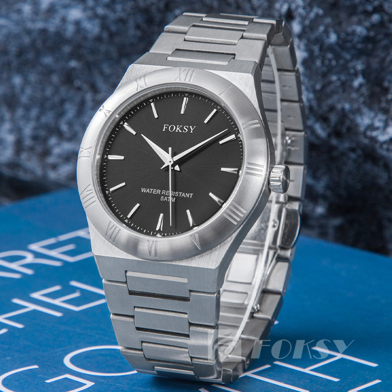 Classic Stainless Steel ODM OEM Custom Personalized Custom Logo Wrist Private Label Quartz Luxury Men Watch Supplier for Men