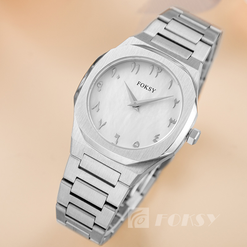 New Designer Fancy Arabic Dial Cute Stainless Steel Lady Hand Watch Custom With Logo Oem Waterproof Quartz Wrist Watch For Women
