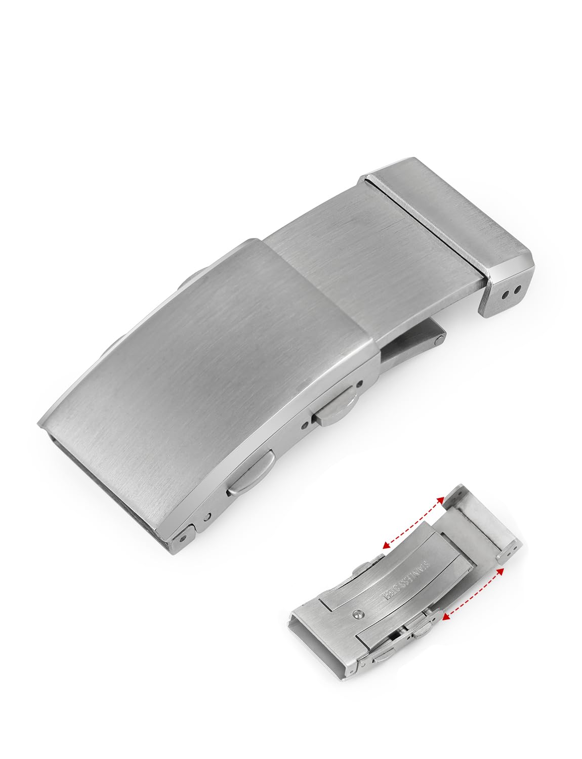 18mm/20mm/22mm Watch Buckle Folding Deployment Clasp Replacement for Stainless Steel Watchband Extension Clasp Watch Strap Buckles