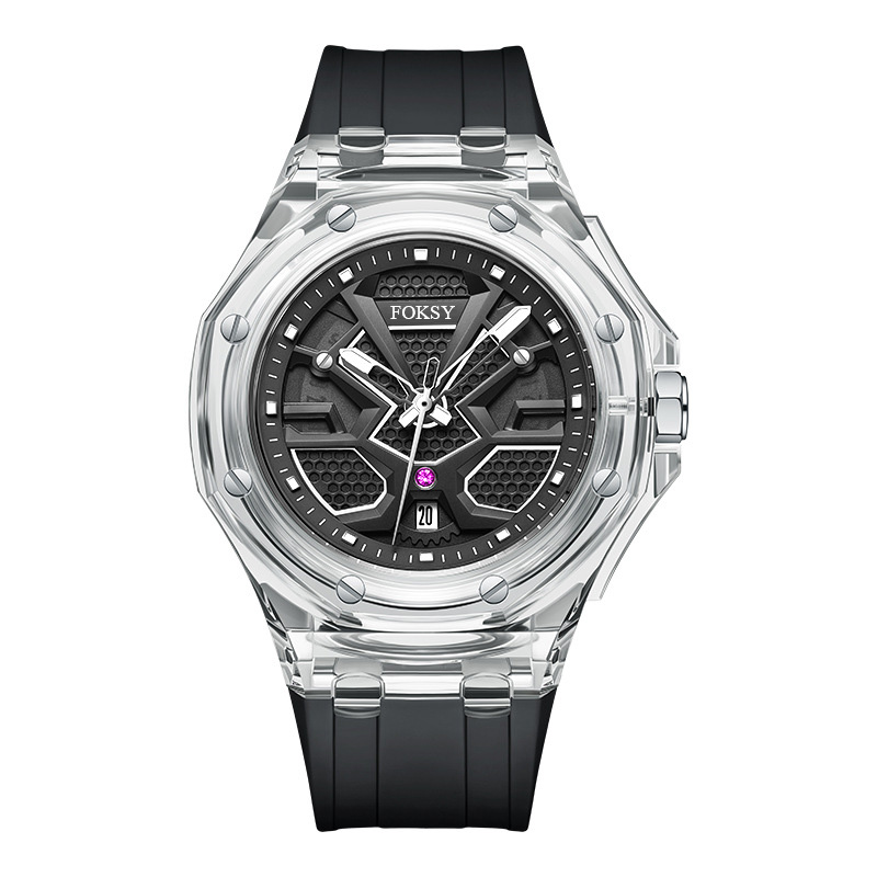Wholesale Men's High Quality Quartz Watches New Trend Classic Creative Plastic Case Wrist Quartz Watch