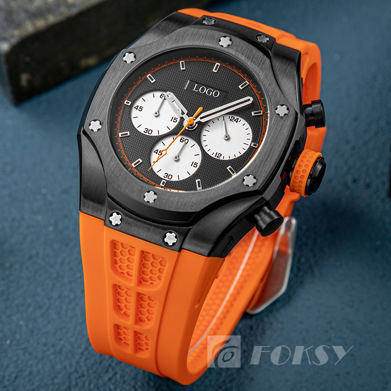 Casual men's sports watches Luxury waterproof quartz watches Support customized brand LOGO watches