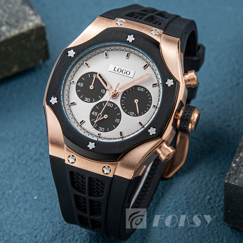 Casual men's sports watches Luxury waterproof quartz watches Support customized brand LOGO watches