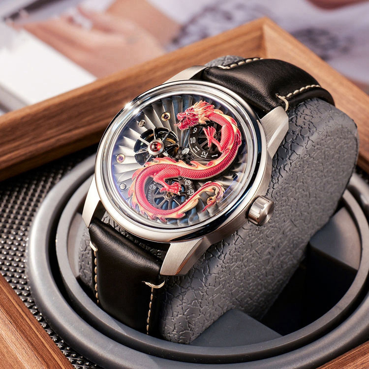 Watch Men Waterproof Leather Band Wristwatches Male Automatic Men Watch