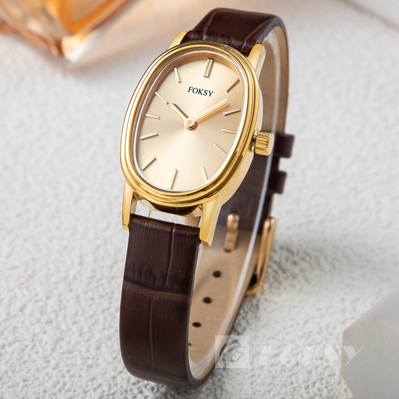 Oval Vintage Watch Women Watch Luxury Classic Design 3ATM Waterproof Stainless Steel Strap Custom Logo Quartz Watch for Lady
