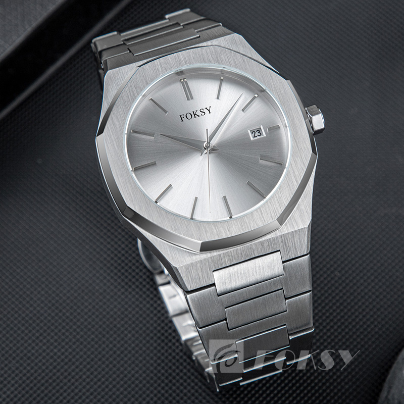 High Quality Men Watches Luxury Brand Quartz Stainless Steel Male Waterproof Wristwatch Custom Logo