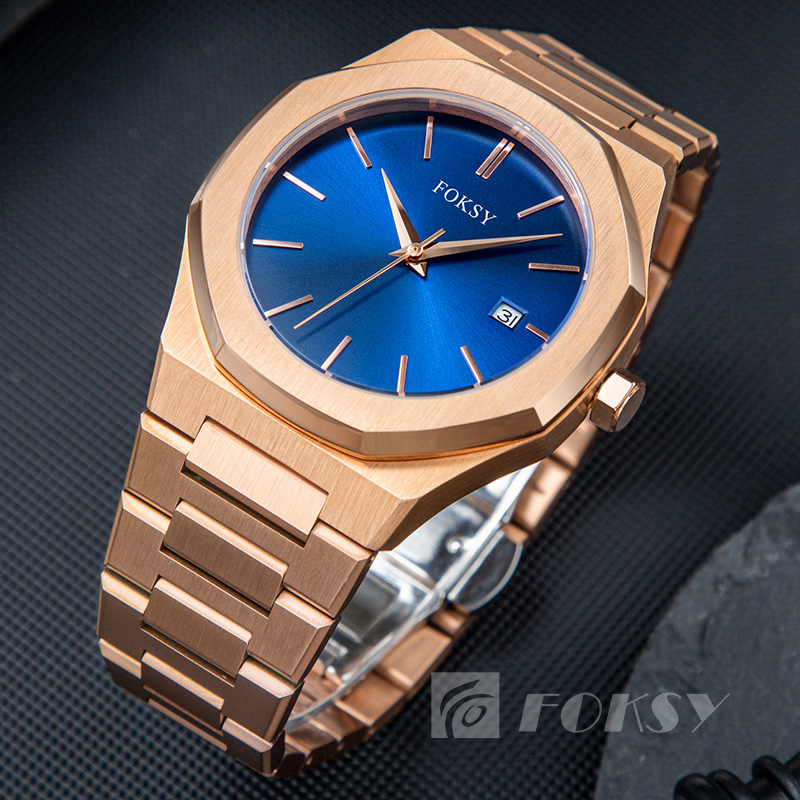 High Quality Men Watches Luxury Brand Quartz Stainless Steel Male Waterproof Wristwatch Custom Logo