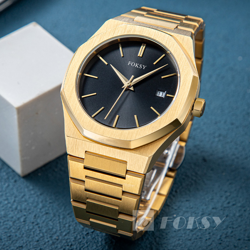 High Quality Men Watches Luxury Brand Quartz Stainless Steel Male Waterproof Wristwatch Custom Logo