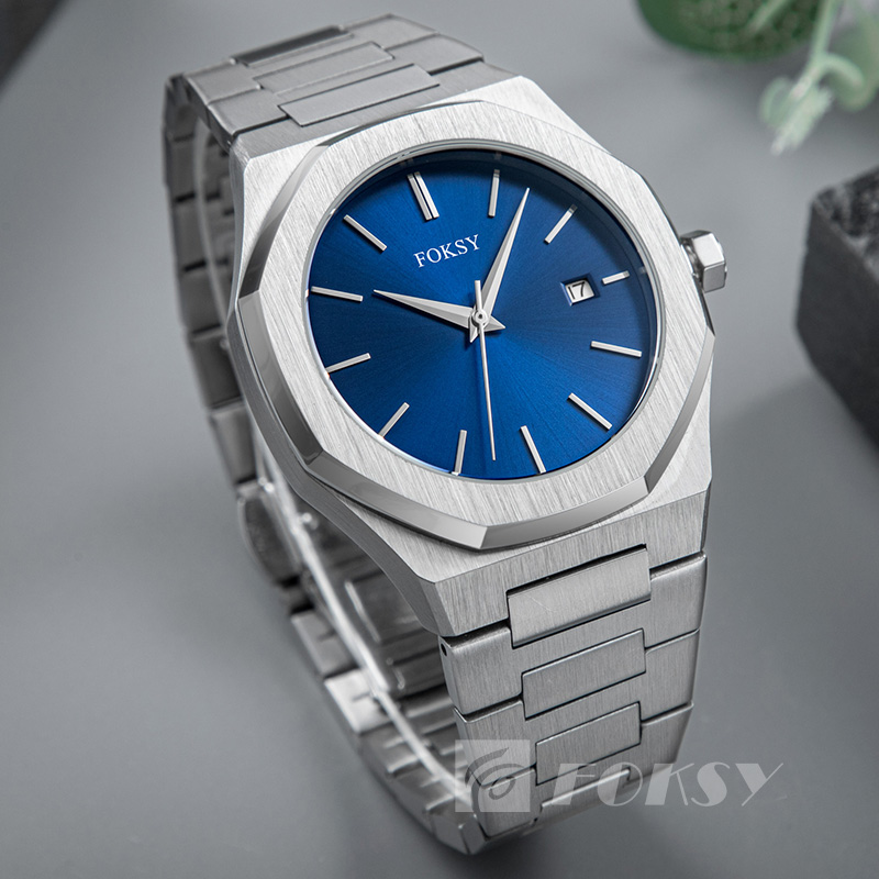 High Quality Men Watches Luxury Brand Quartz Stainless Steel Male Waterproof Wristwatch Custom Logo